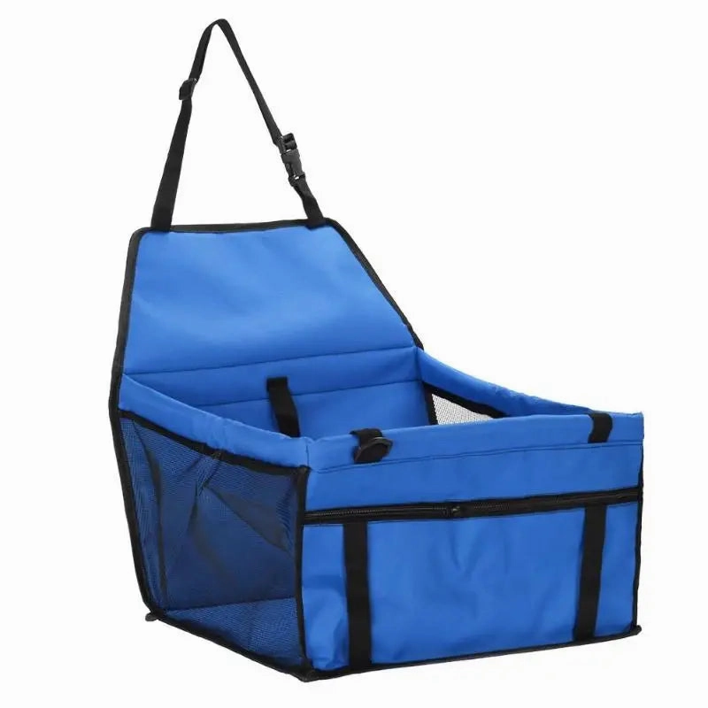 Folding Pet Dog Car Seat Carrier – Waterproof & Safe Travel Pad