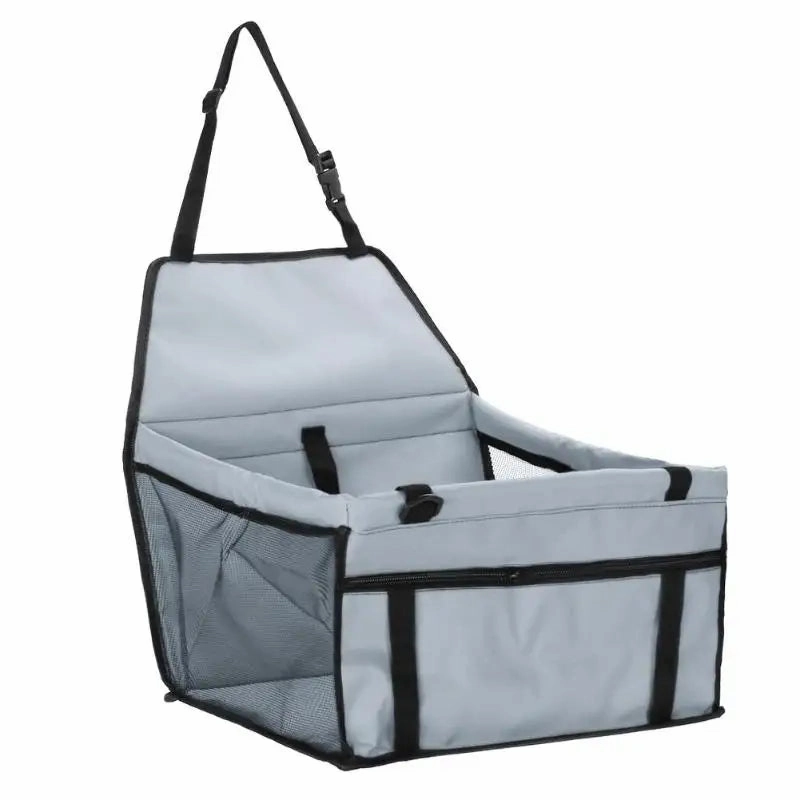 Folding Pet Dog Car Seat Carrier – Waterproof & Safe Travel Pad