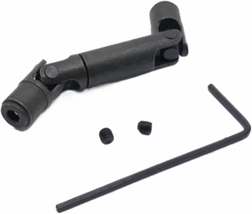 for WPL D12 C14 C24 C34 B14 B16 B26 for HengLong for FeiYu for JJRC for MN Metal Drive Shaft RC Car Parts Upgrade RC Car Upgrade Part(Black)