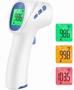 Forehead Thermometer for Adults and Kids, FSA HSA Eligible, Digital Temporal Thermometer with Fever Alarm, Fast Accurate Results, Home Medical & Nurse Essentials