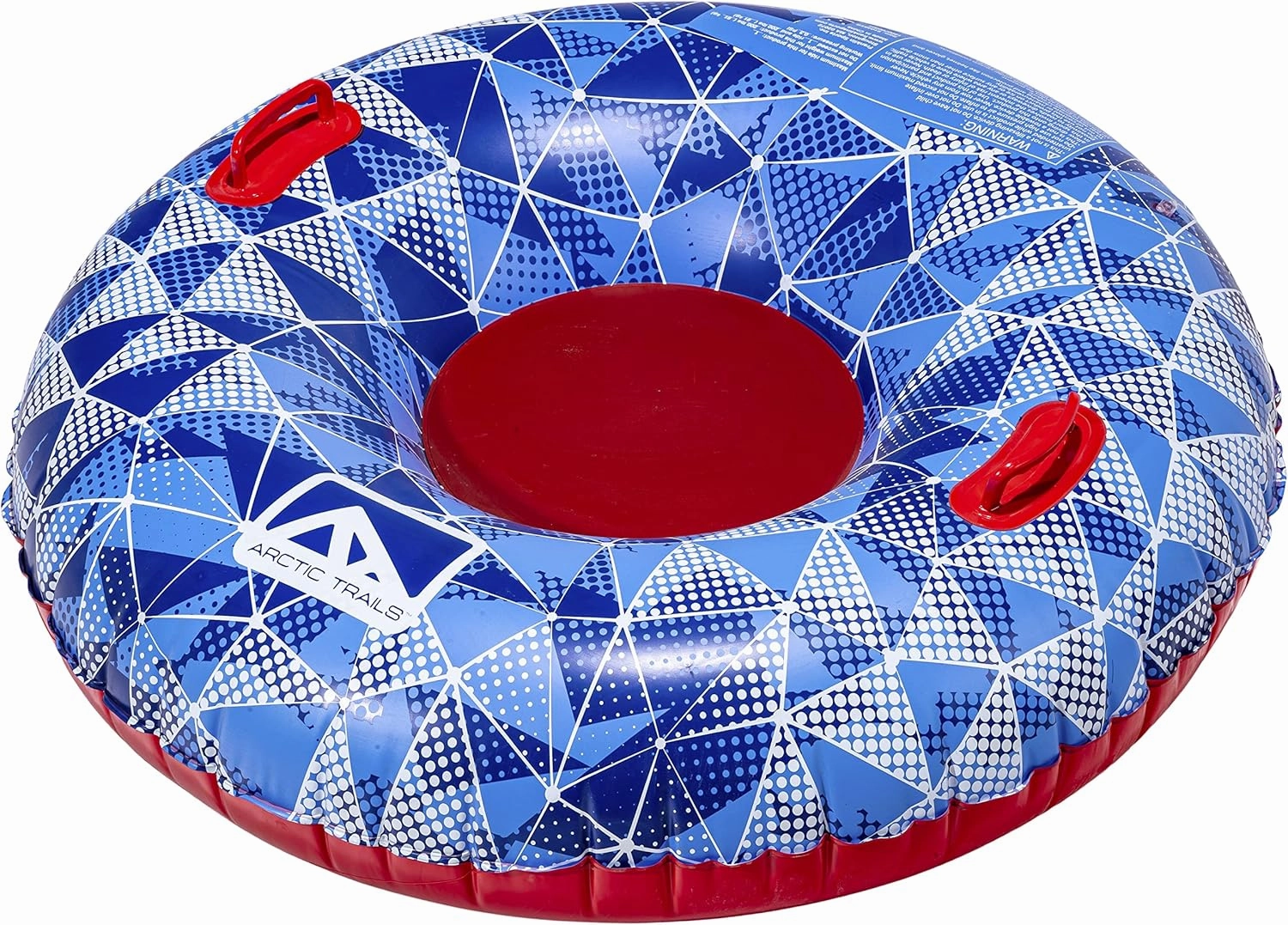 Franklin Sports Inflatable Snow Tubes   Sleds for Kids   Adults - Arctic Trails Single   Double Snow Inner Tubes   Sleds - Heavy Duty Inflatable PVC Sleds - Fun Winter Kids Toy for Snow Days
