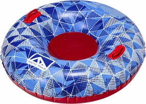 Franklin Sports Inflatable Snow Tubes   Sleds for Kids   Adults - Arctic Trails Single   Double Snow Inner Tubes   Sleds - Heavy Duty Inflatable PVC Sleds - Fun Winter Kids Toy for Snow Days