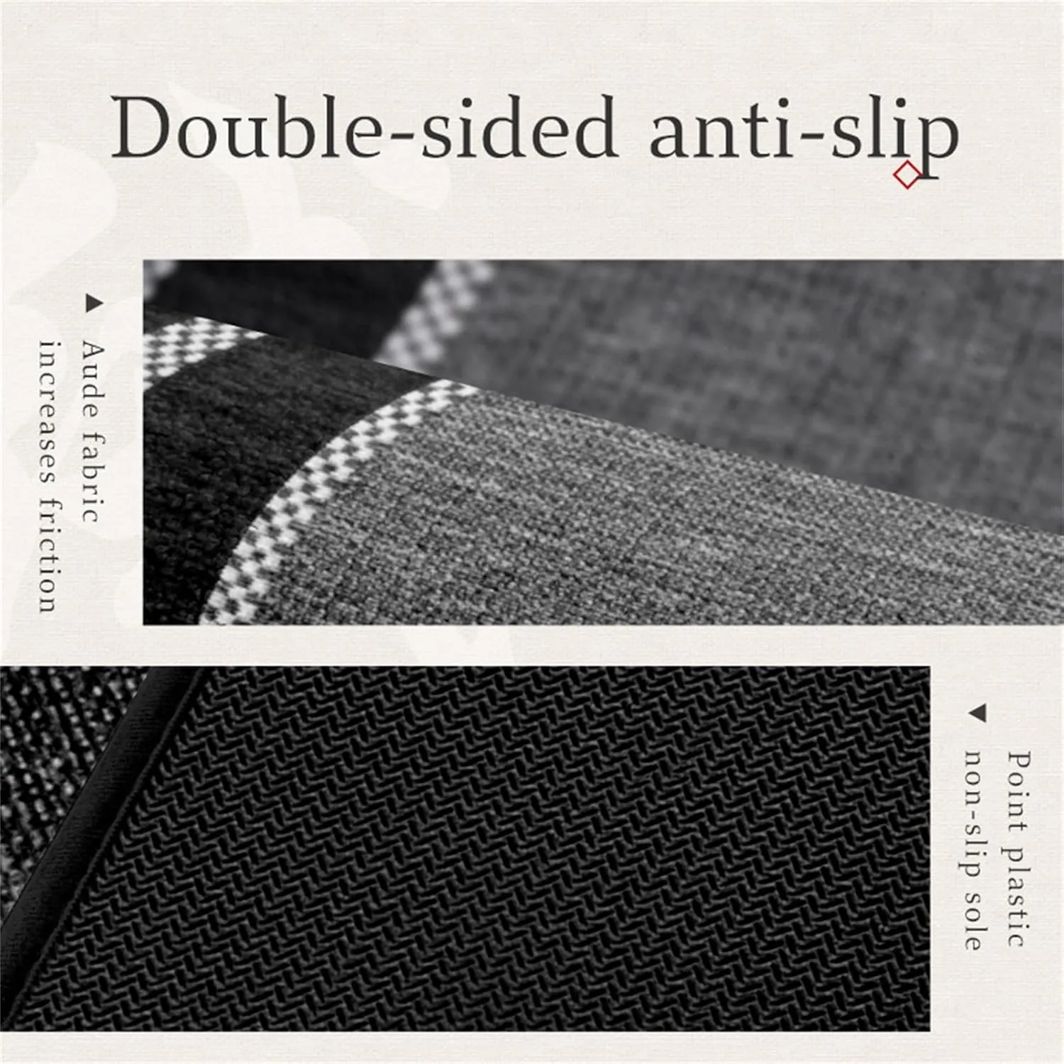 Front Door Mat Indoor Outdoor Entrance, Graphic Printing Low Profile Sturdy Natural Rubber Indoor Doormat, Waterproof All-Season, All-Weather Easy Clean Patio Porch Entryway Mat Black 36"x24"