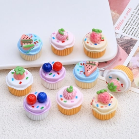 Fruit Colorful Cupcake Charms