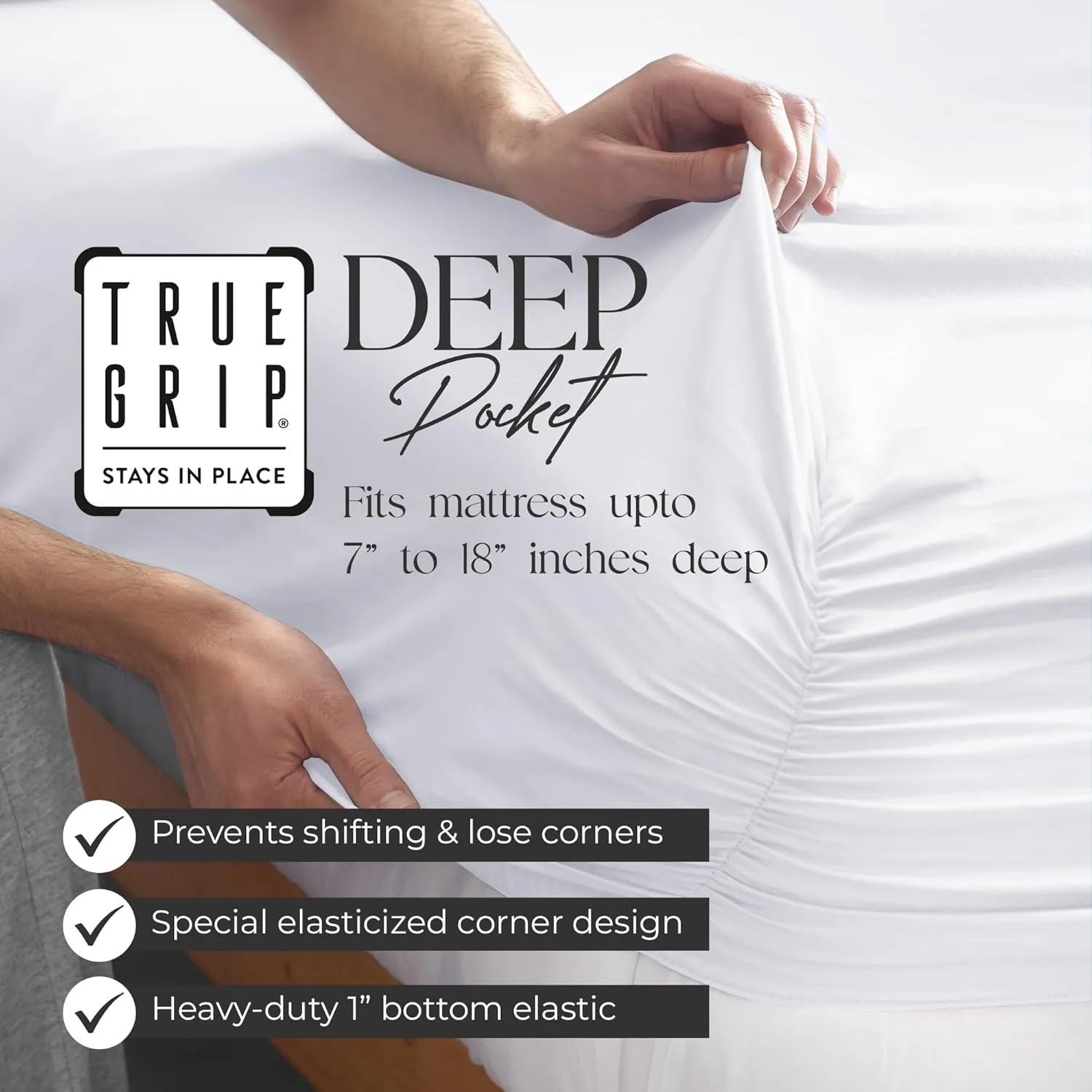Full White Bed Sheet Set, 400 Thread Count 100% Cotton Bed Sheets with Deep Pockets, Percale Sheets Set, Cool & Crisp, Hotel Luxury Sheets for Full Size Bed