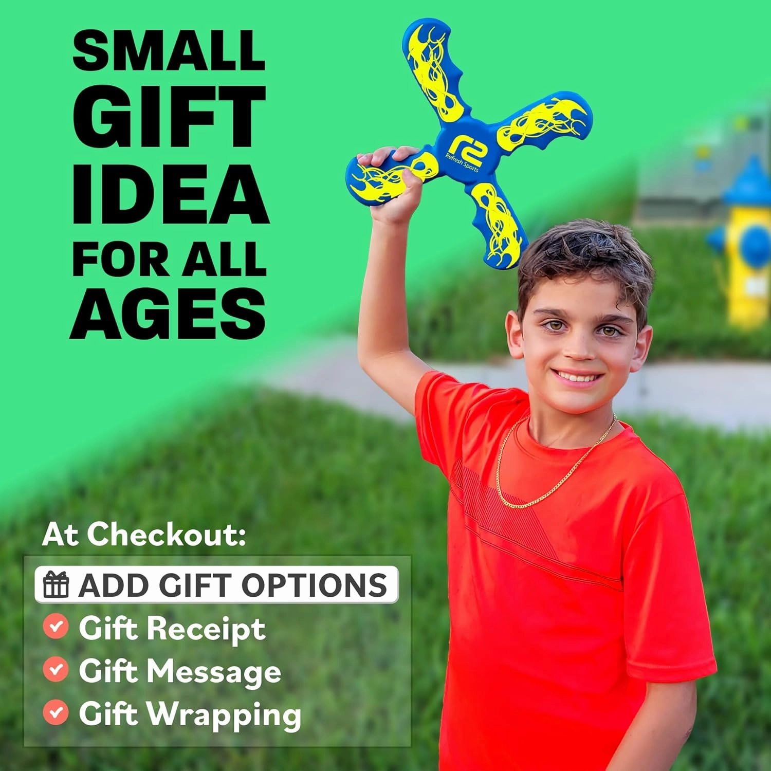 Fun Boomerang - Kids Outdoor Flying Disc Game - Soft & Easy to Use - Birthday Gifts for Boys & Girls All Ages - Best Boy Gifts for 6 7 8 9 10 Year Old Boys   2025 Top Toys for Age 8-12 Boy Gift Ideas