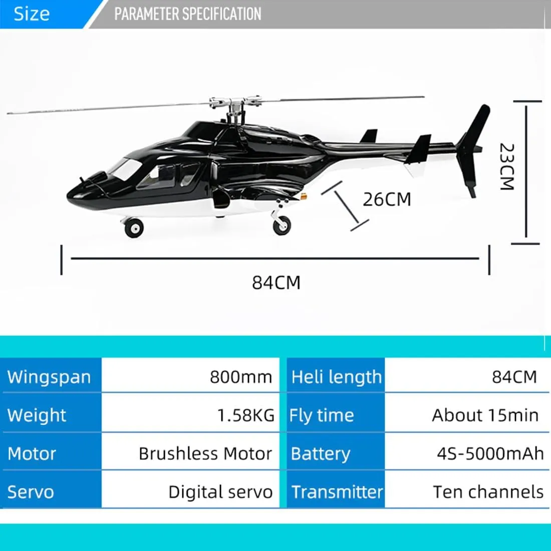 FW450L Remote Control Helicopter, Ultra-high Simulated RC Helicopter, 450-Class 2.4G 6CH RC Electric Airplane Model, Collectable RC Flying Helicopte for Adults - RTF