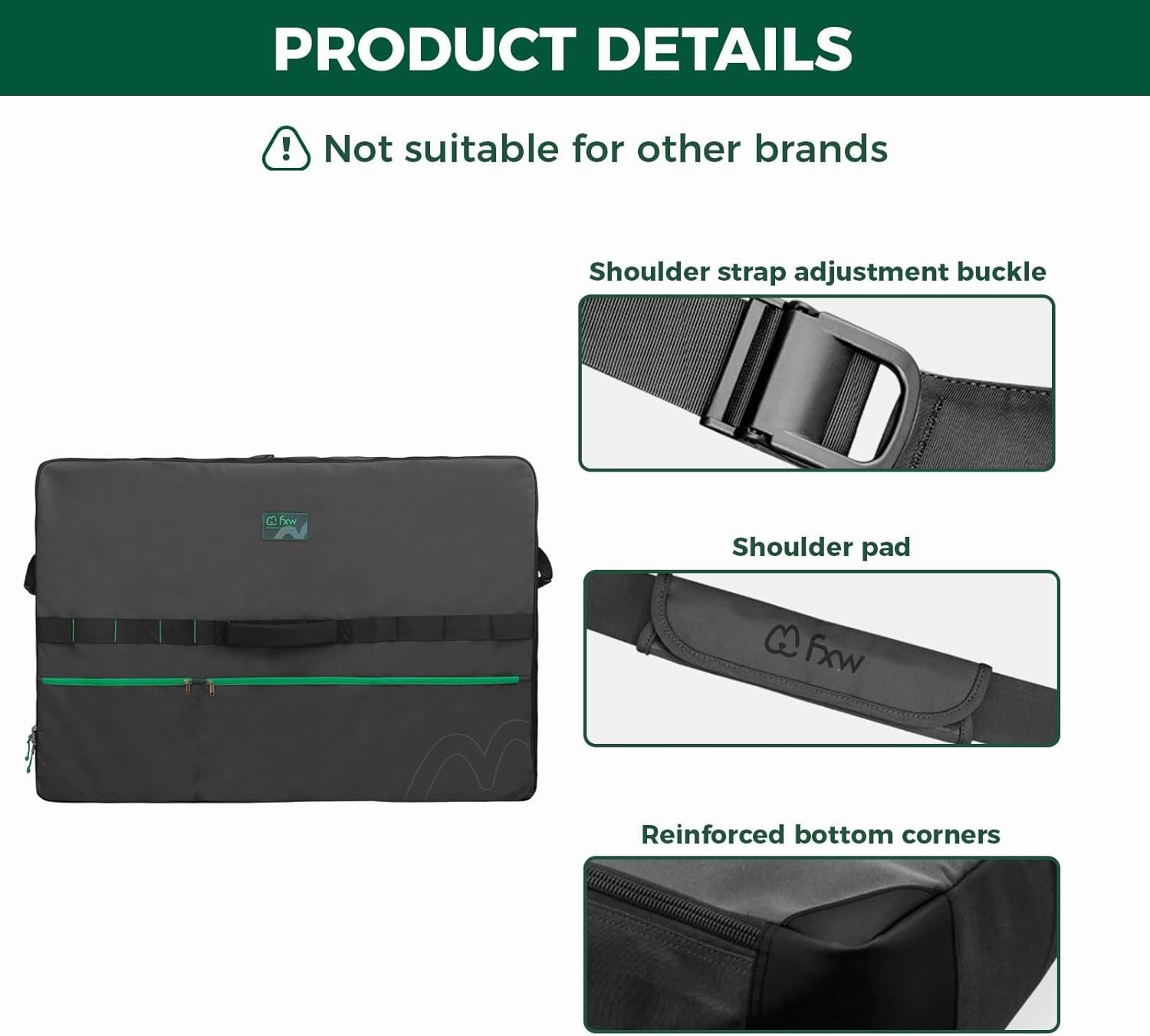FXW Specialized Dog Playpen Storage Bag (Not Suitable for Other Brands), Designed for RV Trips, Fits 50" H 8 Panels and 9 Stakes│Patented