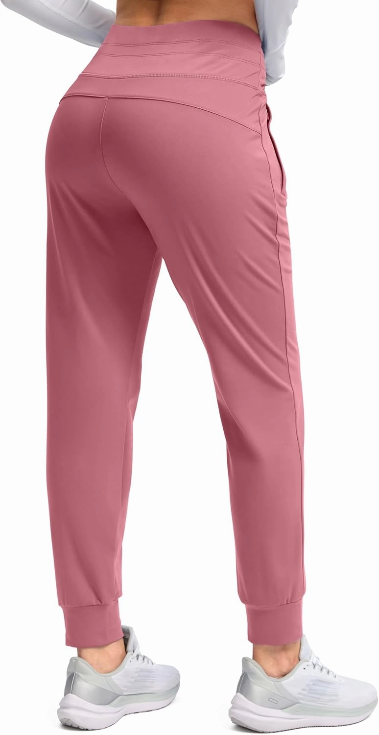 G Gradual Women's Fleece Lined Joggers High Waisted Water Resistant Thermal Winter Sweatpants Running Hiking Pockets