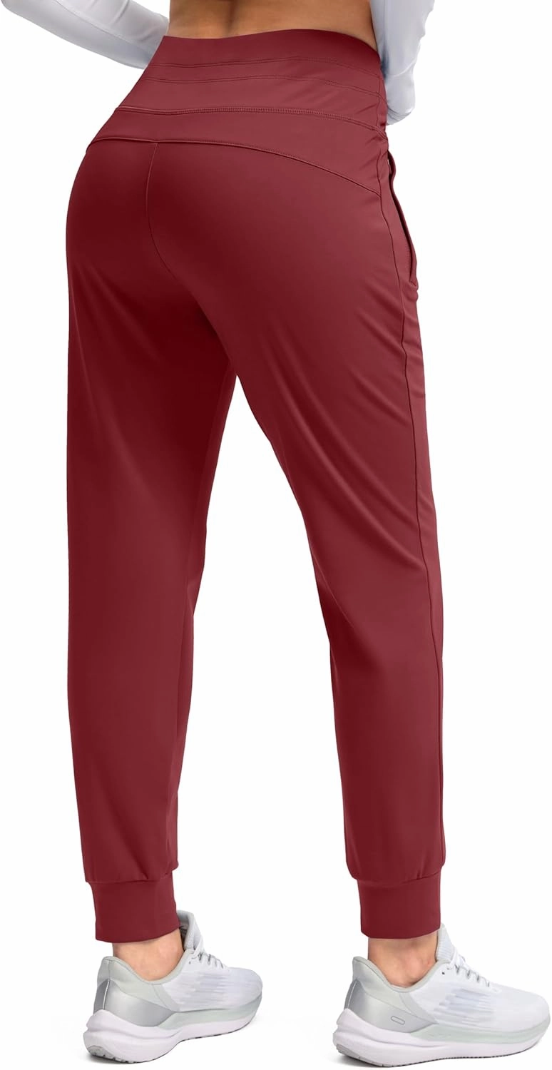 G Gradual Women's Fleece Lined Joggers High Waisted Water Resistant Thermal Winter Sweatpants Running Hiking Pockets