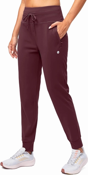 G Gradual Women's Fleece Lined Joggers High Waisted Water Resistant Thermal Winter Sweatpants Running Hiking Pockets