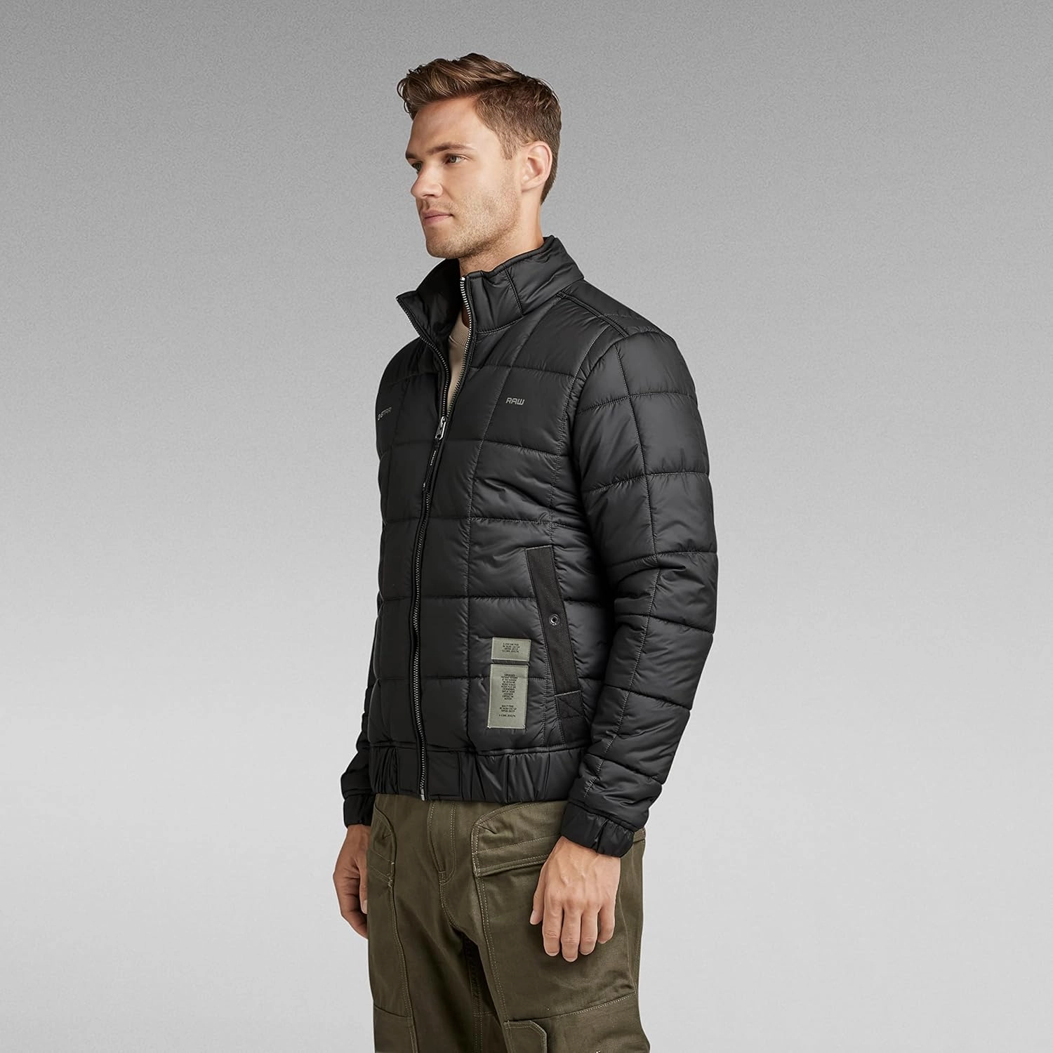 G-STAR Men's Meefic Square Quilted Jacket