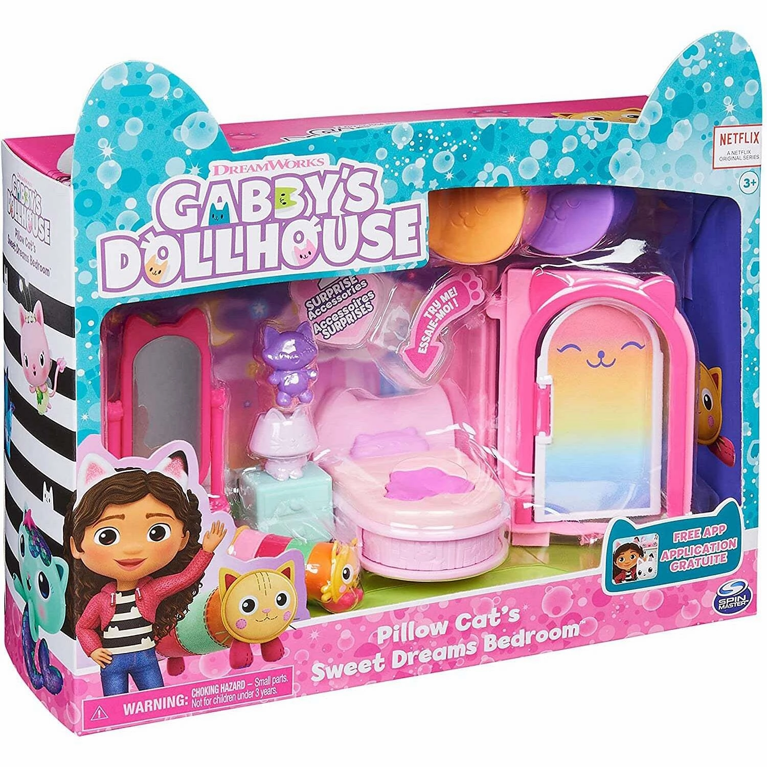 Gabby's Dollhouse - Pillow Cat's Sweet Dreams Bedroom Playset