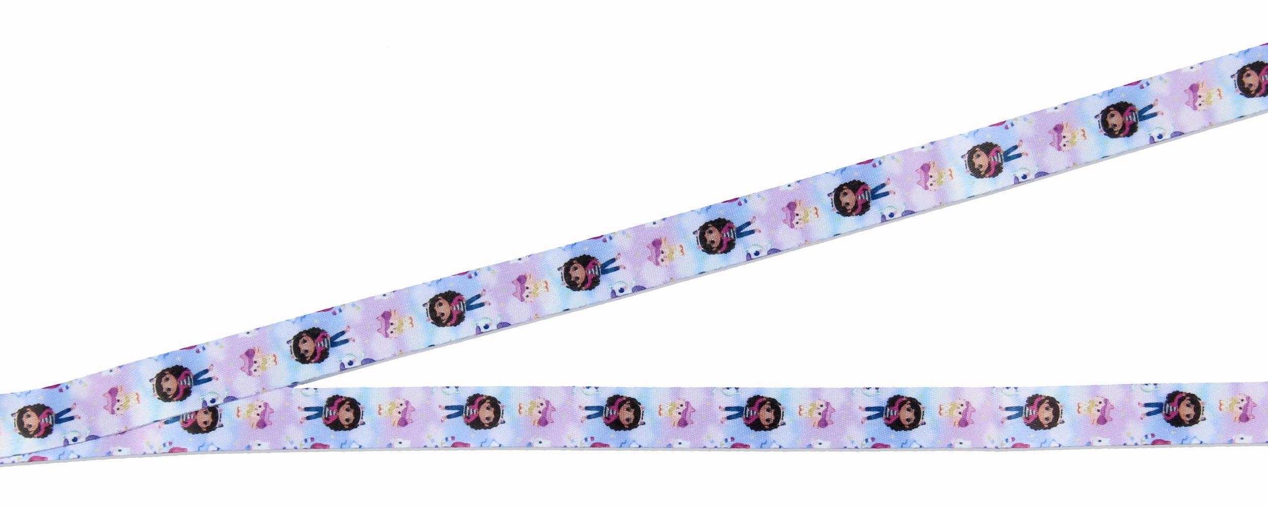 Gabby's Dollhouse Lanyard Badge Holder With Card and 2" Rubber Cat Pendant