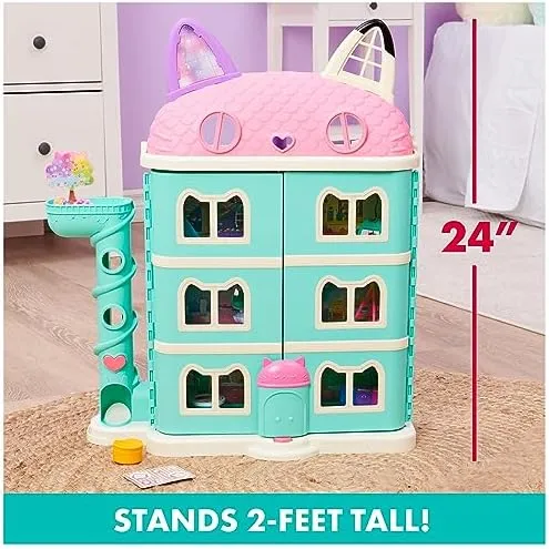 Gabby’s Dollhouse, Purrfect Dollhouse with 15 Pieces including Toy Figures, Furniture, Accessories and Sounds, Kids Toys for Ages 3 and up