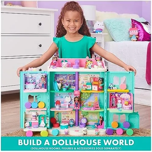 Gabby’s Dollhouse, Purrfect Dollhouse with 15 Pieces including Toy Figures, Furniture, Accessories and Sounds, Kids Toys for Ages 3 and up