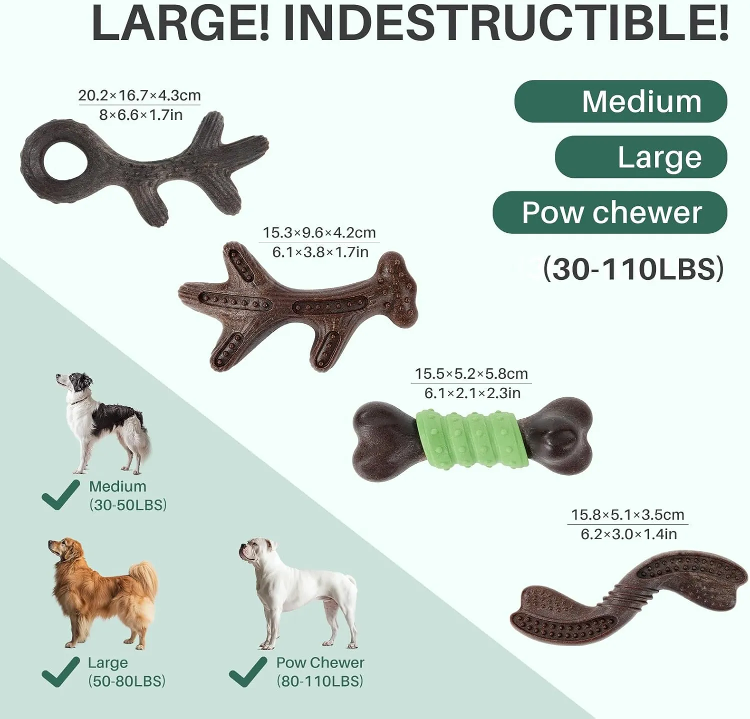 Gardner Pet Dog Chew Toys for Aggressive Chewers, Added Shredded Coconut Durable Nylon   TPR Interactive Dog Toys, Teething Toy for Medium/Large Breed, Bacon Flavor (4PCS, Bacon)