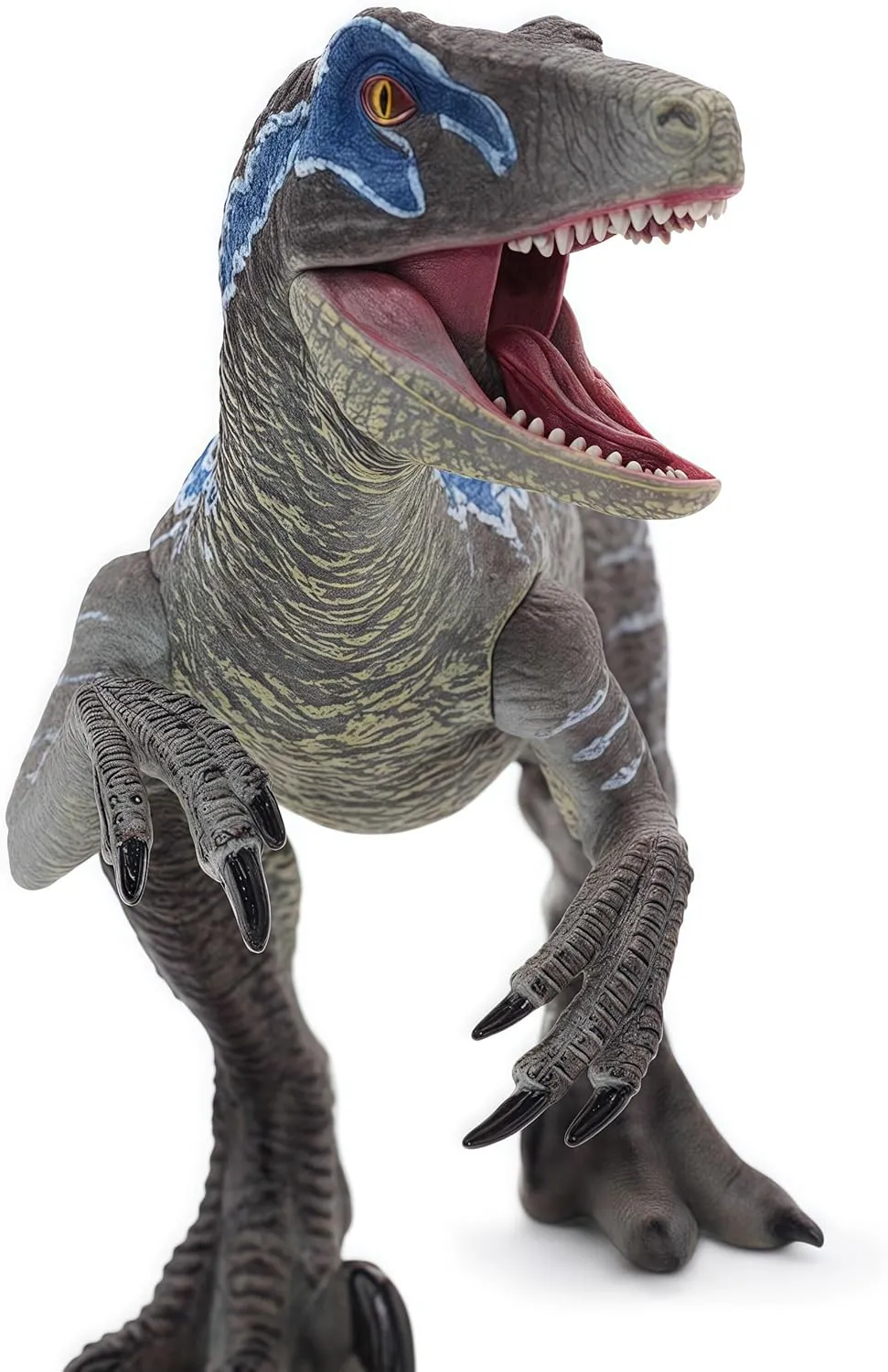 Gemini&Genius Velociraptor Dinosaur Toy for Kids, Raptor Dinosaur Toy Figure with Moveable Jaw and Hands, Realistic and Solid Velociraptor Gift Box, Play, Display, Collection for Kids and Dino Lovers