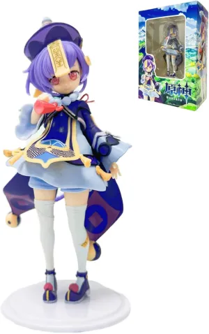 Genshin Impact Figure Qiqi Action Game Figurine Merch Creative Gift Toy Figure Ornaments Exquisite (6.7inch)