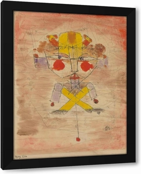 Georges Valmier 19x24 Black Modern Framed Art Print Titled: Jumping Jack (1919)