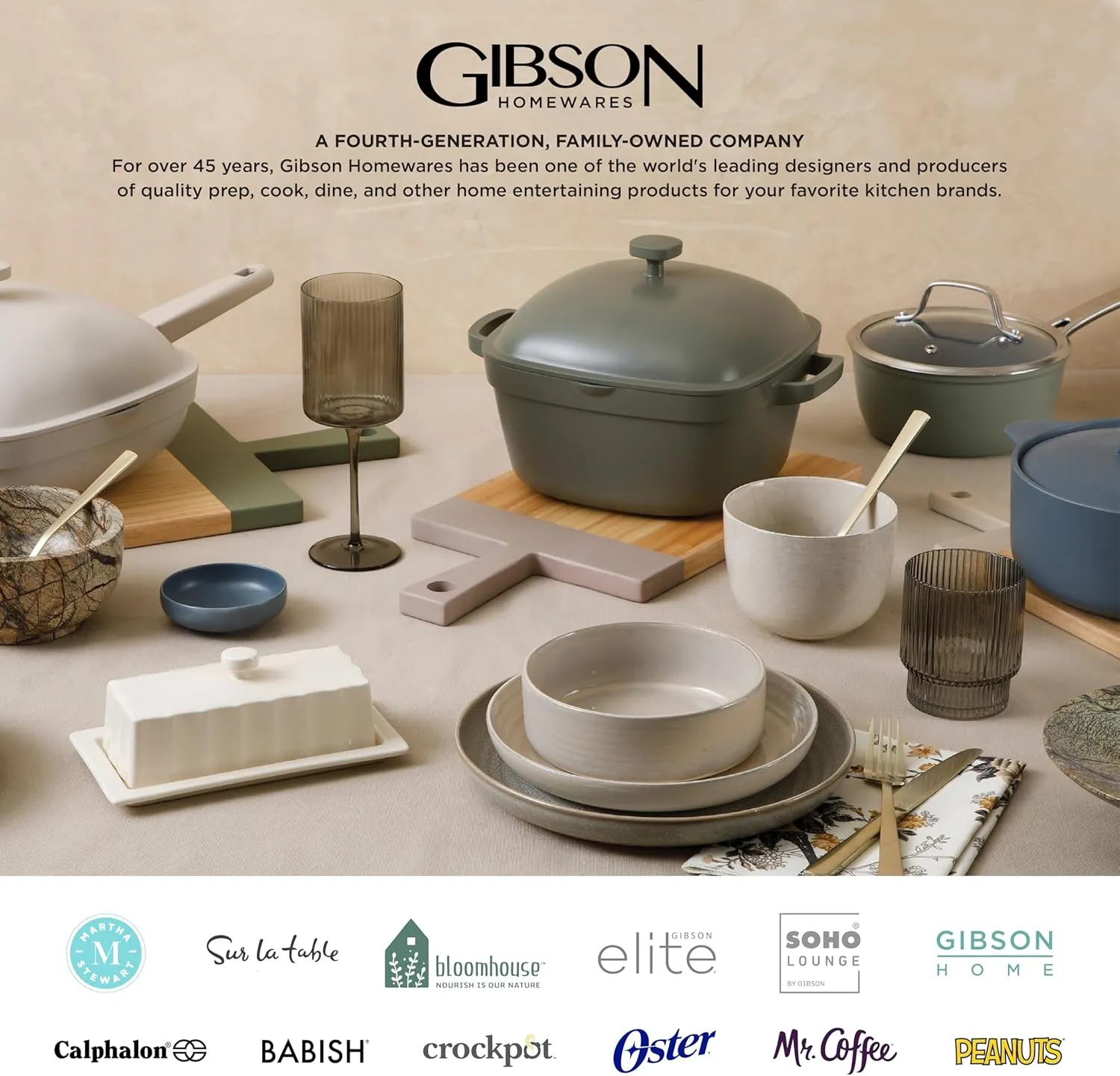 Gibson Home Rockaway Round Stoneware Dinnerware Set, Service for 4 (12pcs), Blue