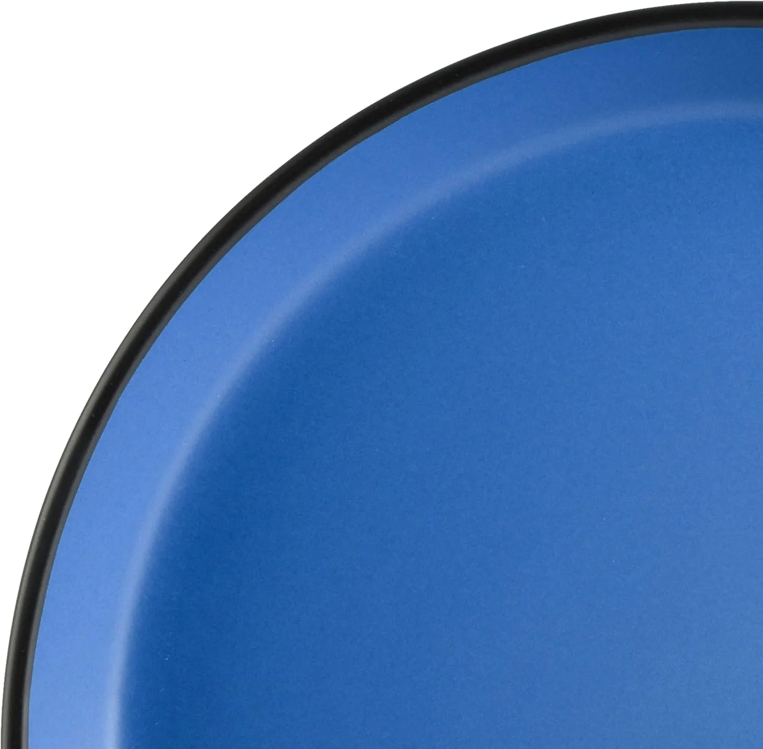 Gibson Soho Lounge Sofia Coupe Stoneware Dinnerware Set, Service for 4 (12pcs), Matte Blue