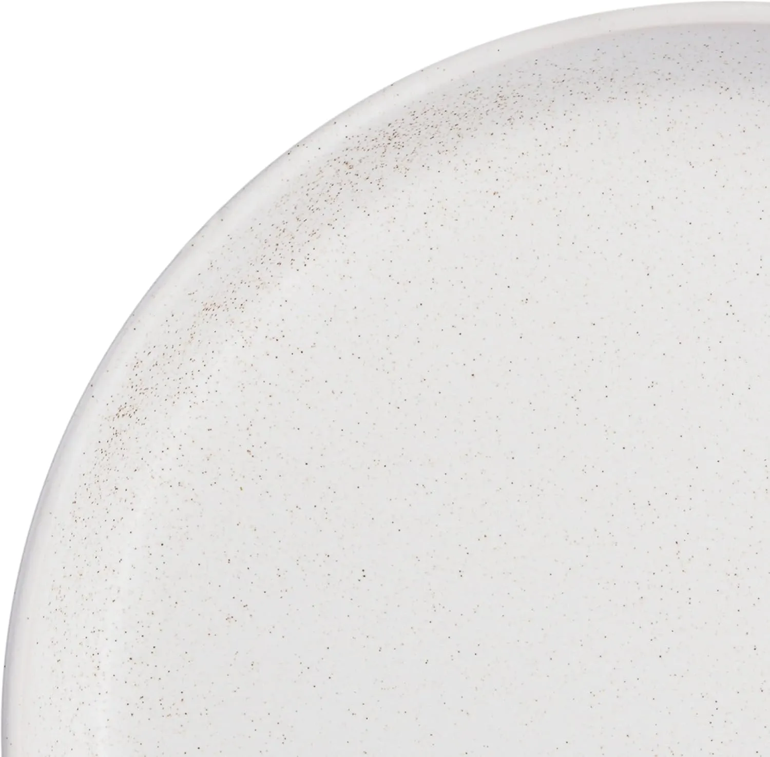 Gibson Soho Lounge Sofia Coupe Stoneware Dinnerware Set, Service for 4 (12pcs), White w/Speckle