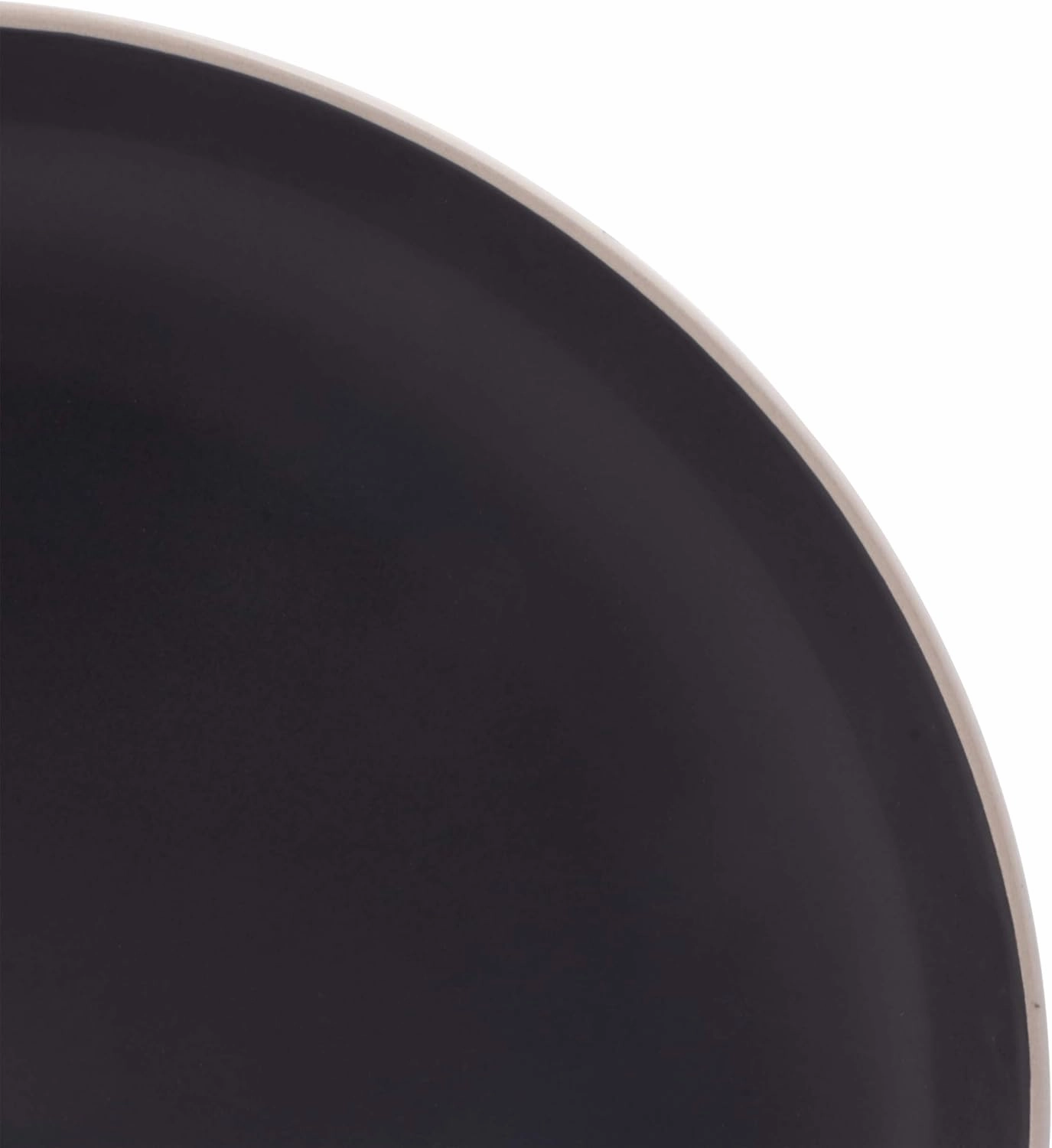 Gibson Home Rockaway Round Stoneware Dinnerware Sets, Service for 4 (12pcs), Black