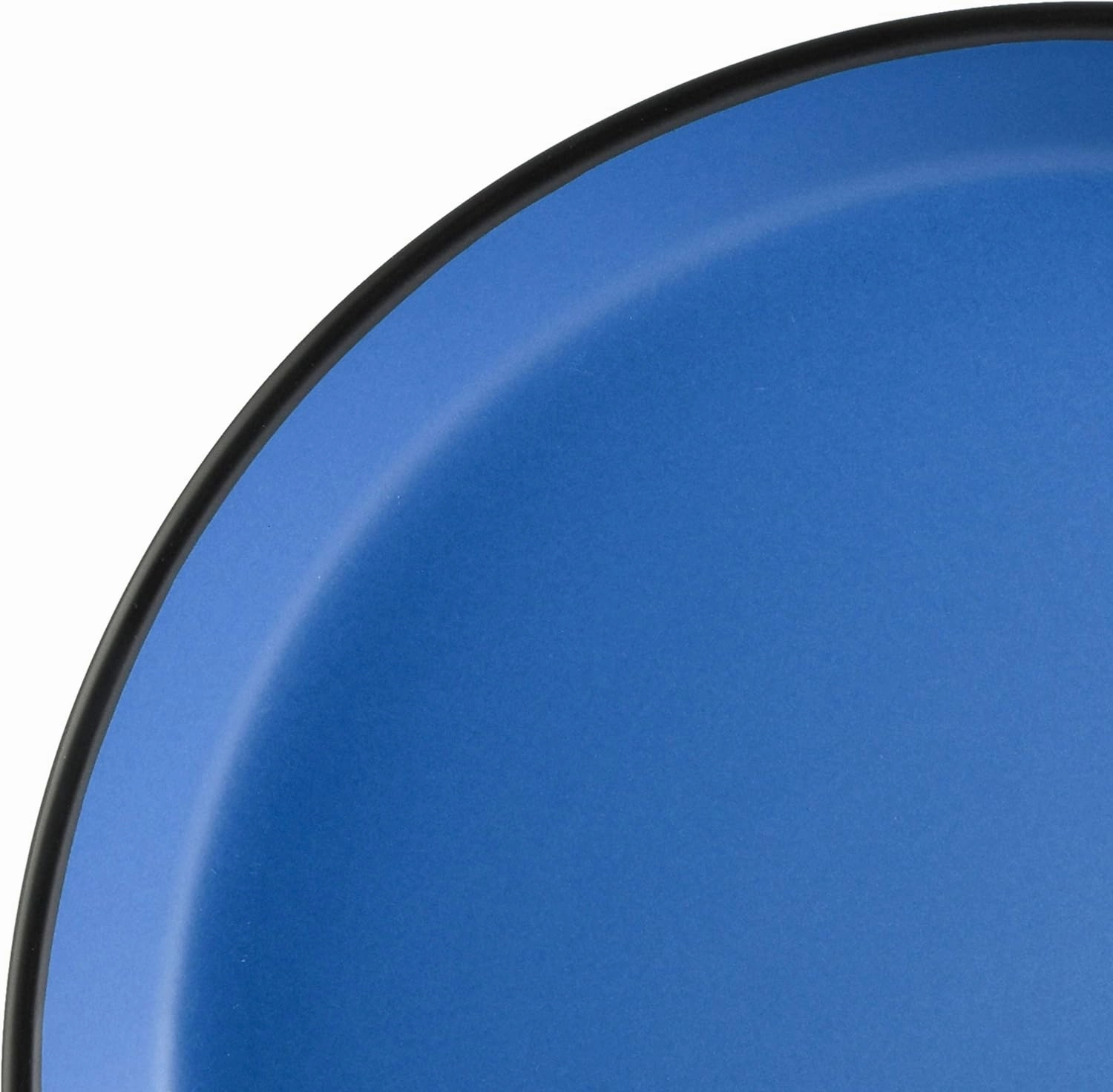 Gibson Soho Lounge Sofia Coupe Stoneware Dinnerware Set, Service for 4 (12pcs), Matte Blue