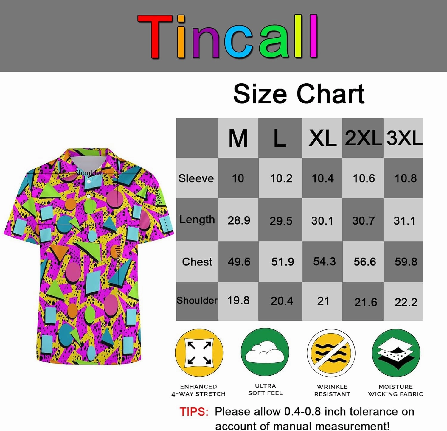 Golf Shirts for Men,Dry Fit Athletic Short Sleeve Polo Shirts,Performance 4 Way Stretch Golf Polos with UPF 50