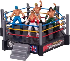Gonetre Fighting Toys Wrestling Toys Wrestler Warrior Toys Funny Wrestling Ring Set Kids Toys