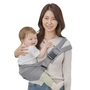 GOOSEKET 365 Toddler Carrier, 100% Cotton, Lightweight, Easy-to-USE, Portable, Suitable from 6-48 Months, Supports UP to 44LBS (Gray)