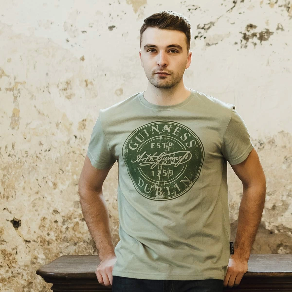 Guinness Green Bottle Cap Cotton/Polyester Tee | Official Merchandise