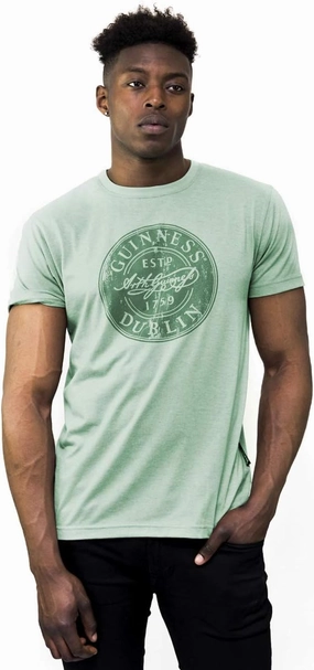 Guinness Green Bottle Cap Cotton/Polyester Tee | Official Merchandise