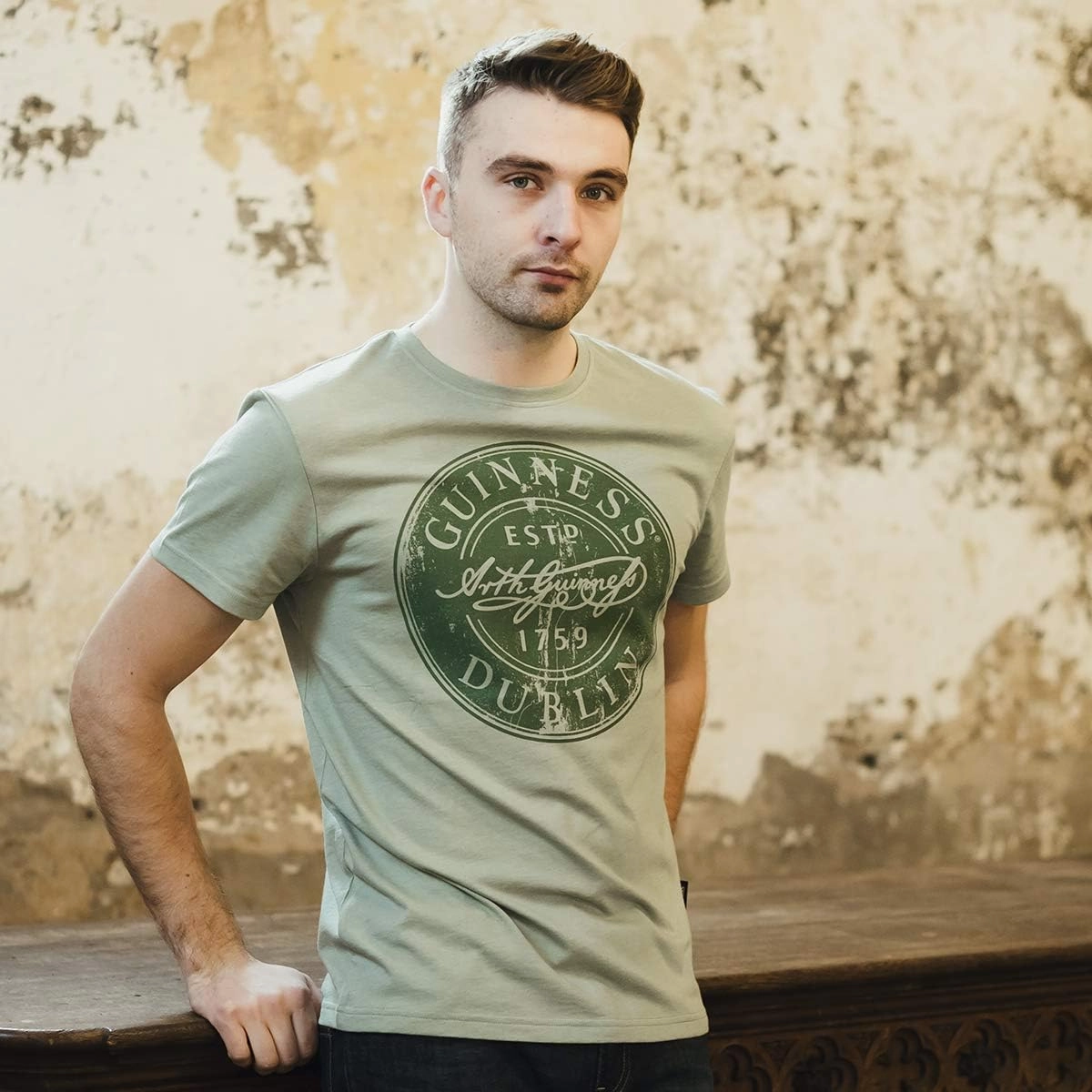 Guinness Green Bottle Cap Cotton/Polyester Tee | Official Merchandise