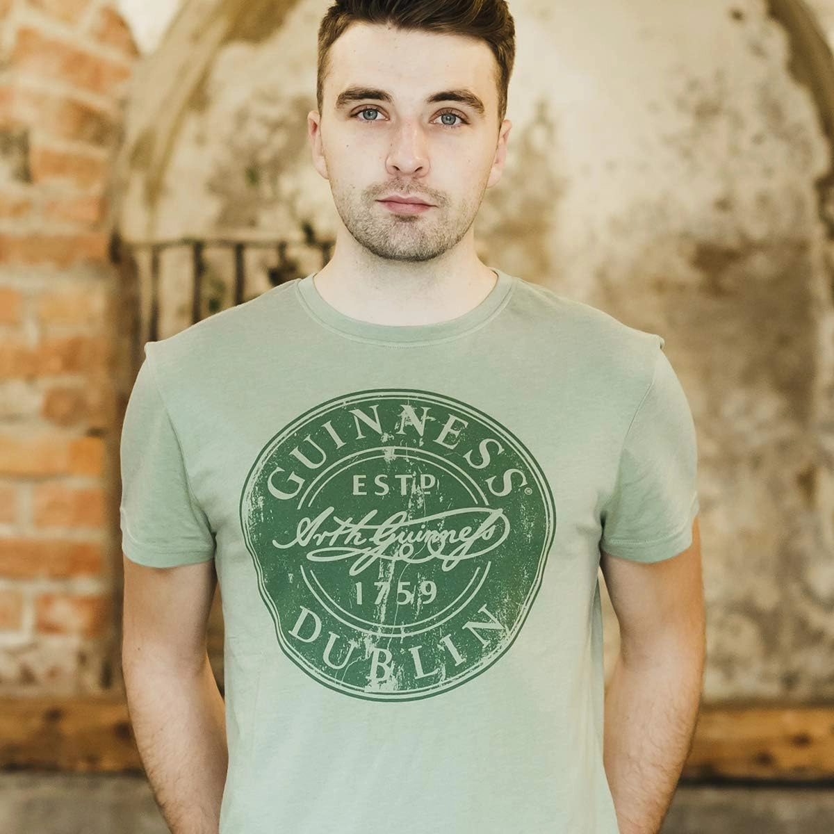 Guinness Green Bottle Cap Cotton/Polyester Tee | Official Merchandise