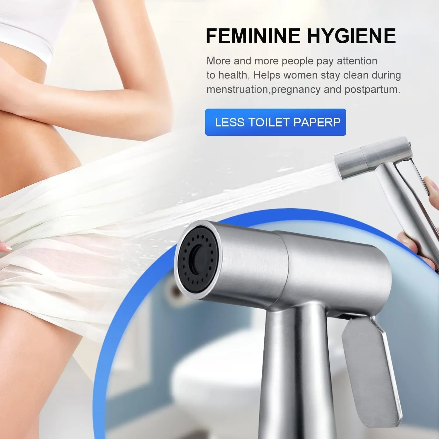 Handheld Bidet Sprayer for Toilet Adjustable Control for Feminine Wash Baby Cloth Diaper Sprayer for Toilet Hygiene Cleaning 2025