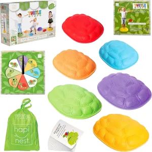 Hapinest Turtle Balance Stepping Stones for Kids, Obstacle Course Coordination Game for Kids & Family, Indoor Outdoor Sensory Play Equipment Toys Toddler Stepping Stones Ages 3 4 5 6 7 8 Years and Up