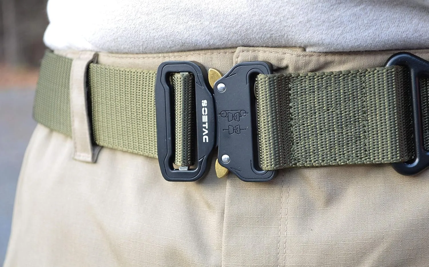 Heavy Duty Gun Belt Tactical Military Metal Lock Buckle Utility Adjustable 30 to 39"
