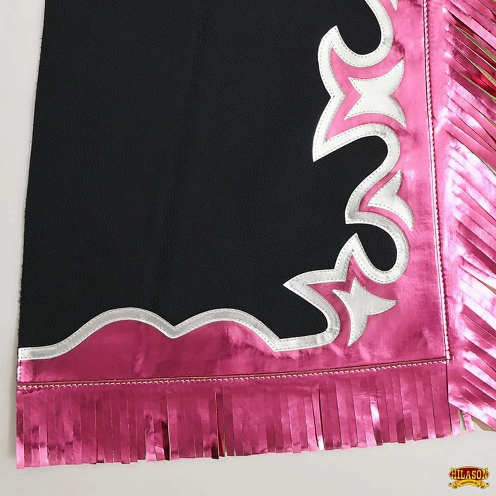 HILASON Western Horse Bull Riding Genuine Leather Rodeo Chaps | Leather Bull Riding Chaps for Men and Women | Bull Riding Chaps | Western Chaps Leather | Unisex Riding Chaps