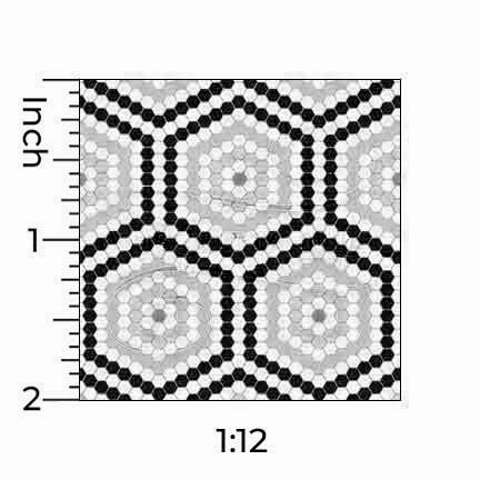 Hip Hexagon Tile - Dollhouse Wallpaper