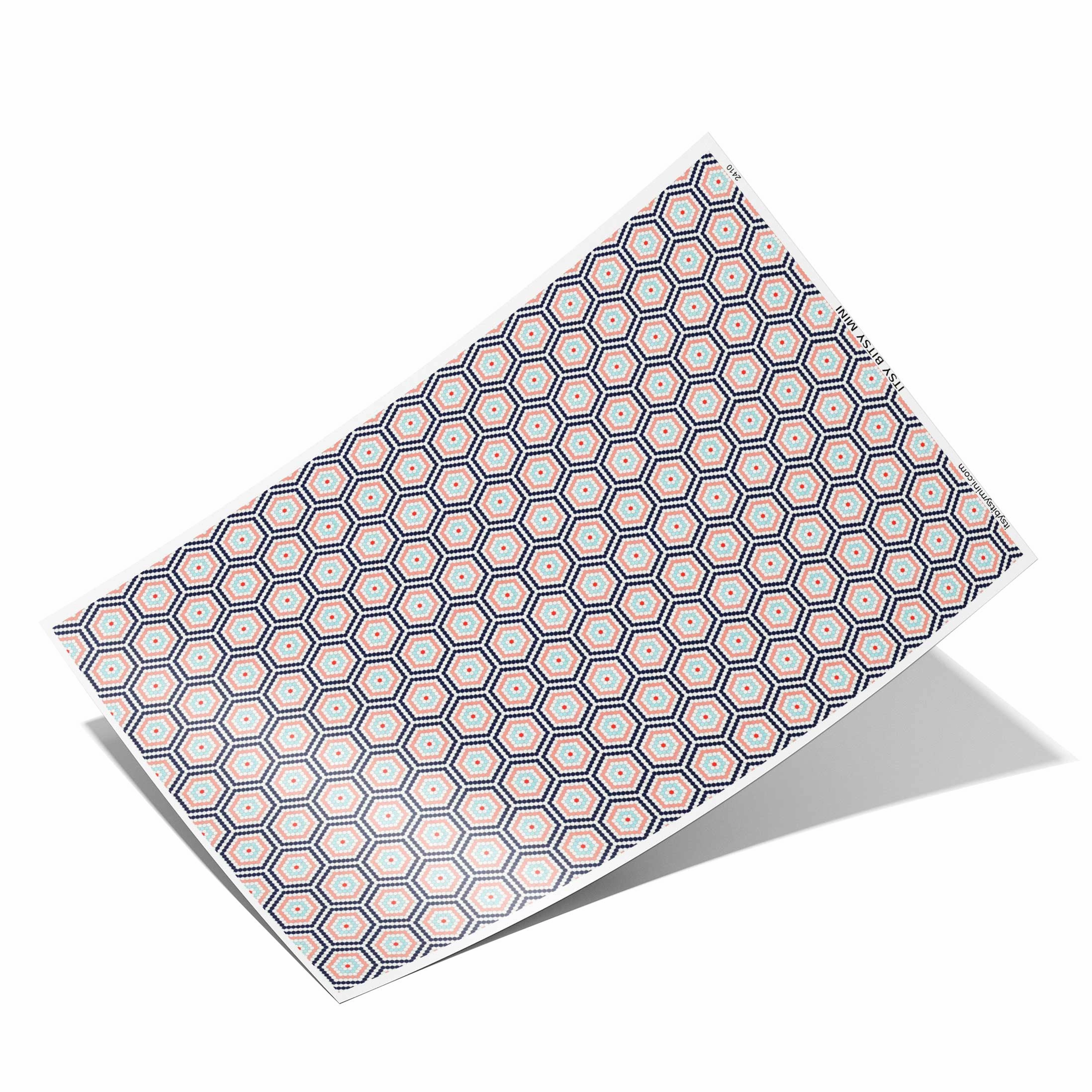 Hip Hexagon Tile - Dollhouse Wallpaper