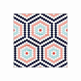 Hip Hexagon Tile - Dollhouse Wallpaper