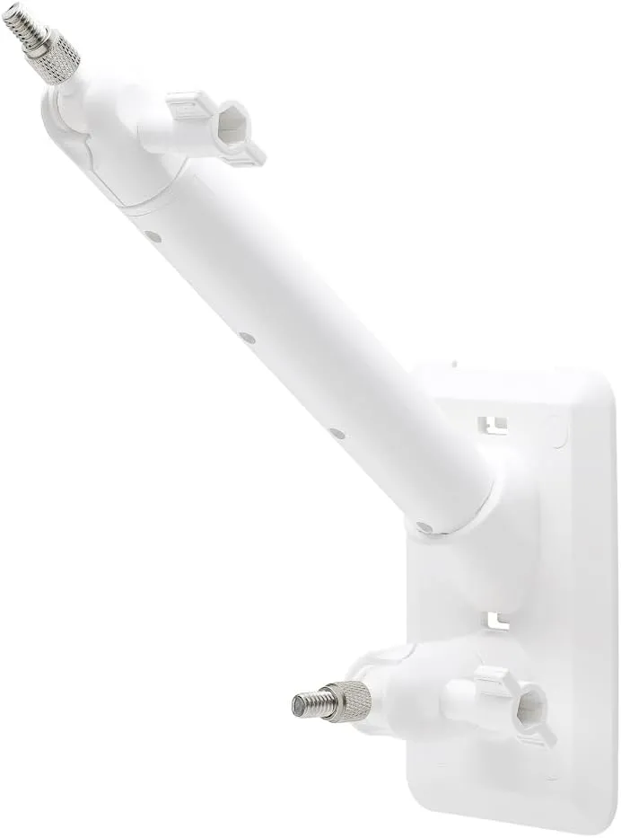 Holicfun 2-in-1 Wall Mount for Outdoor Security Cameras and Solar Panels, Universally Compatible with Ring, Eufy, Arlo, Wyze, Reolink Argus, TP-Link Tapo Solar Panels and Cams - White