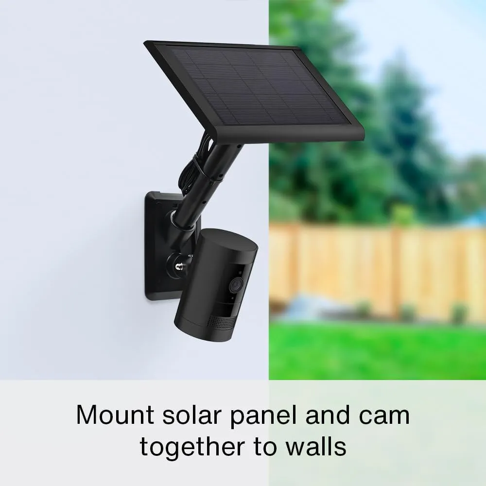 Holicfun 2-in-1 Wall Mount for Outdoor Security Cameras and Solar Panels, Universally Compatible with Ring, Eufy, Arlo, Wyze, Reolink Argus, TP-Link Tapo Solar Panels and Cams - White