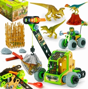 HOMETTER Building Toys, Dinosaur Toy STEM Learning Kit, Construction Blocks for Preschool Kids, Boys Educational Toys Creative Set, Christmas Ideas Gift for Age 5 6 7 8 9 10  Years Old