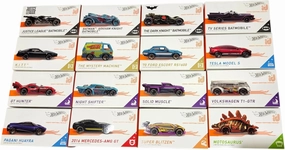 Hot Wheels Limited Edition ID Collection, 16 Die-Cast Cars Set, Batman Batmobile, Mystery Machine, Tesla Model S, Pagani Huayra FXB02-999H
