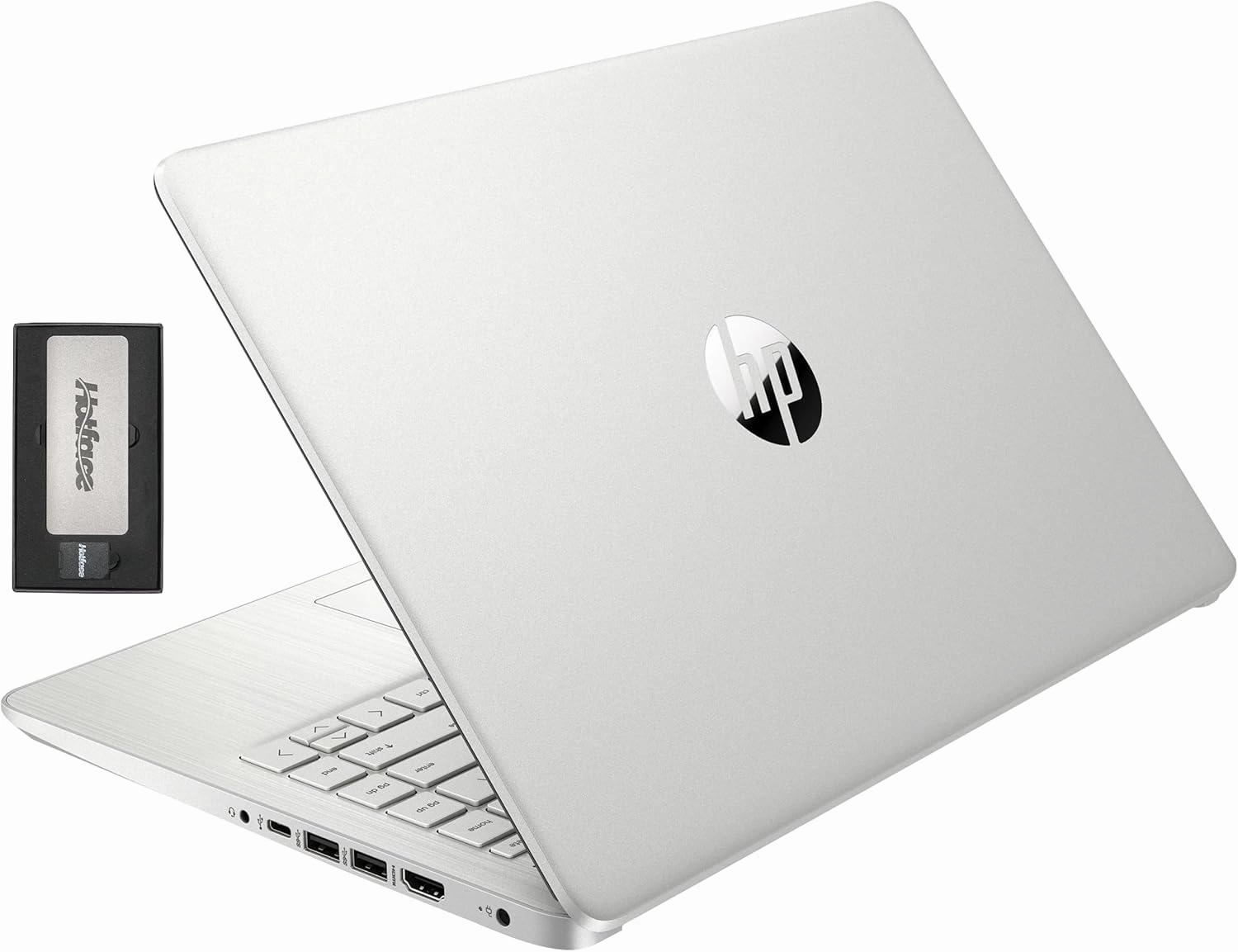 HP Stream 14" HD BrightView Laptop, Intel Celeron N4120, 16GB RAM, 416GB Storage (128GB eMMC   288GB Docking Station Set), Intel UHD Graphics, 720p Camera, Wi-Fi, 1 Year Office 365, Win 11 S, Silver