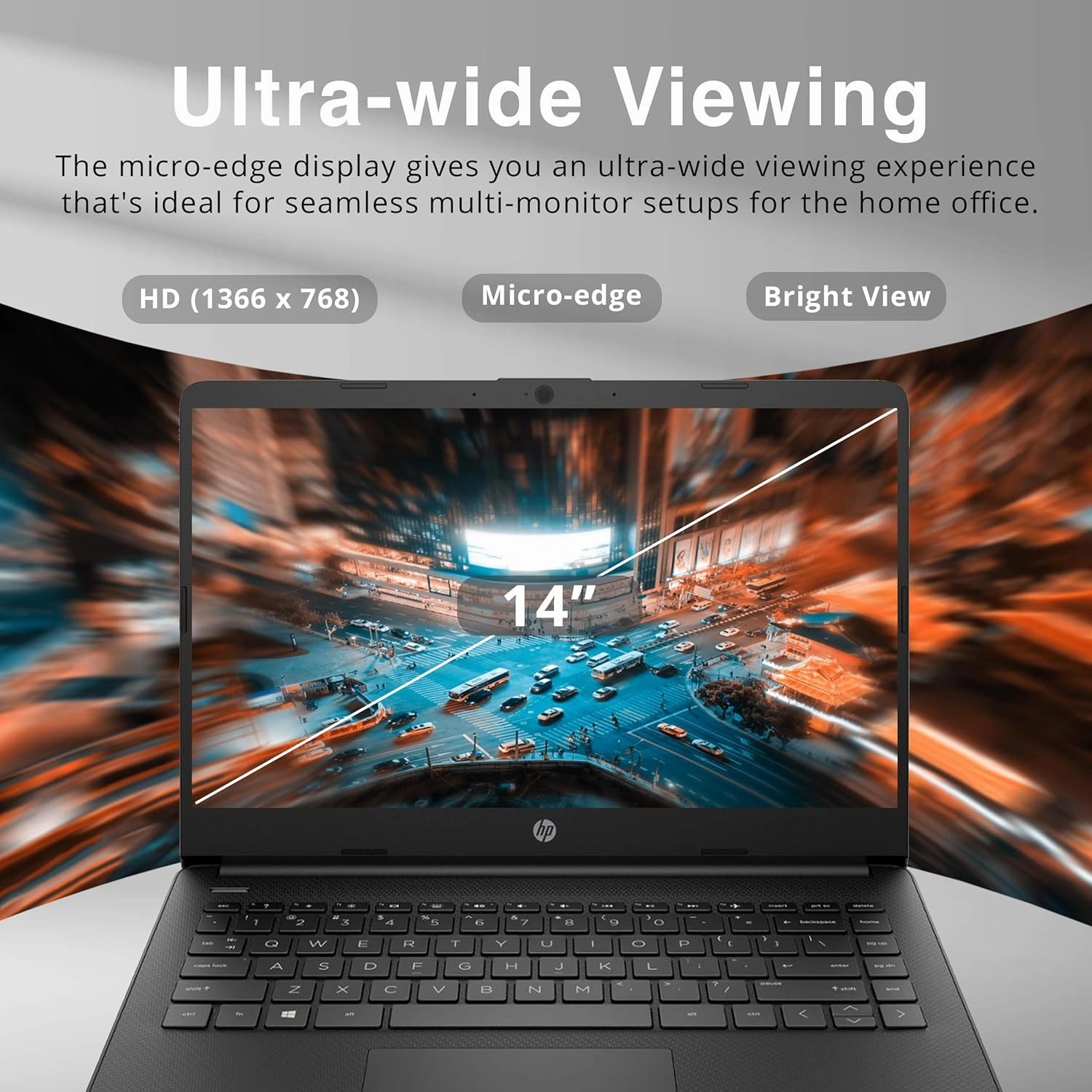 HP Stream 14" HD BrightView Laptop, Intel Celeron N4120 Processor, 4GB RAM, 64GB SSD, Intel UHD Graphics, 720p Webcam, WiFi, HDMI, Win 11 S, Black (Renewed)
