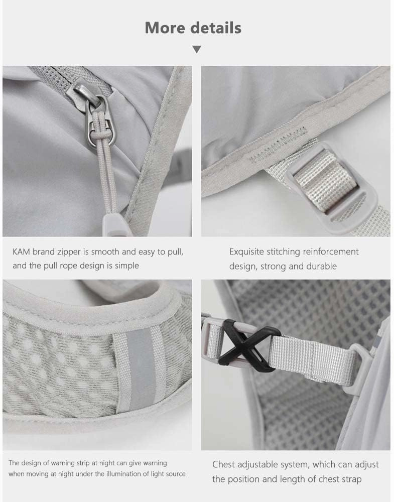 Hydration Pack Backpack,Water Backpack only 130g with 2L Water Bladder for Adults & Kids Hiking Cycling Music Festival.